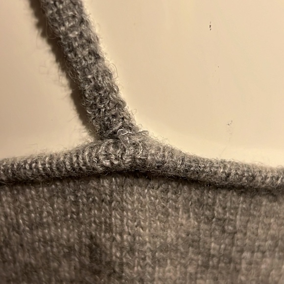 Neiman Marcus Cashmere Spaghetti Straps Tank Top Size Small Color Grey - Picture 7 of 11